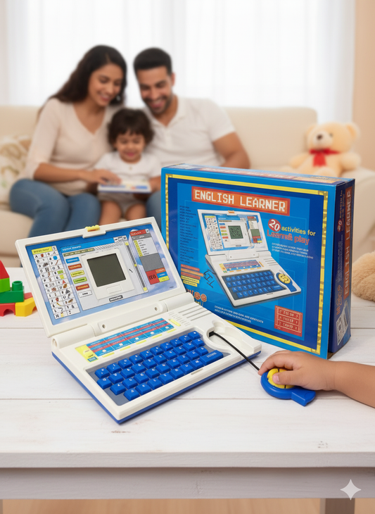 “English Learner Kids Laptop with Mouse Control – Fun Learning Toy”